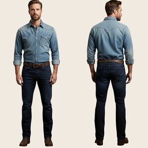 Vintage URBAN STAR Men's Blue Straight Jeans